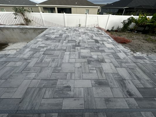 New Pool Deck - New Paver deck installed during new construction.