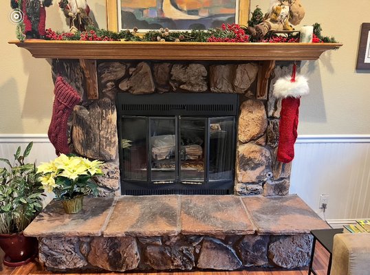 Fireplace Renovation Project - Our Client wanted a new updated look for their home we went over the material gave them some ideas.They absolutely love the end result, now they will continue enjoying their fireplace for many years to come.
