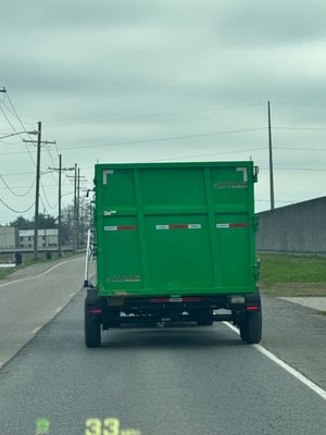 Dumpster rental - mud delivery to a customer to build a dirt bike track in the back yard. Dumpster rental - mud delivery to a customer to build a dirt bike track in the back yard.