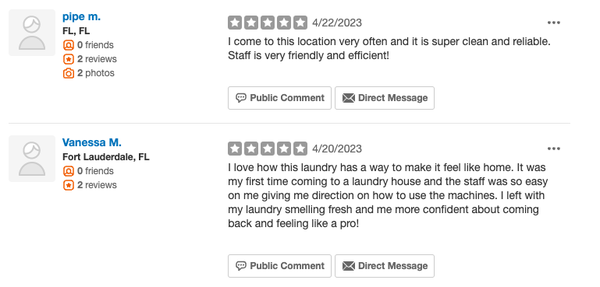 5 Star Customer Testimonials - Visit our website or call today regarding your laundry service needs. Our facilities & machines are regularly cleaned to ensure a sanitary and hygienic experience. We recently renovated our facilities so all of our equipment is modern and functional.