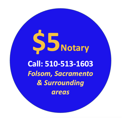 Only $5 Per Signature - Licensed and Certified Notary ready too help with all of your document needs