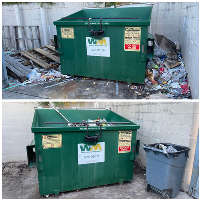Commercial Dumpster Cleanup - No job is too dirty for us! You call, we haul! Commercial Dumpster Cleanup - No job is too dirty for us! You call, we haul!