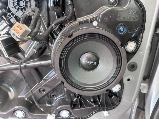 2023 Ford Bronco - For this particular build we decided to go with a new sponsor we have "SKAR AUDIO" and by far the sound was amazing! We we upgraded all of the component and door speakers and one of the biggest surprises was the quarter pound stock speakers to the 4 lb scar speakers. The compliment of the Skar Audio amplifier and subwoofer with our digital line out converter was the perfect compliment!