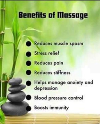 Self Care is Essential - Massage has conflicting meanings.
Many think it's a luxury.
When in fact, massage is essential to healthy living. From pre or post surgery, prenatal, pain, tension, headaches, trauma to relaxation.
A magical release of endorphins, to having the ability to raise your arm over your head or being able to walk around the block. Self Care is Essential - Massage has conflicting meanings.
Many think it's a luxury.
When in fact, massage is essential to healthy living. From pre or post surgery, prenatal, pain, tension, headaches, trauma to relaxation.
A magical release of endorphins, to having the ability to raise your arm over your head or being able to walk around the block.