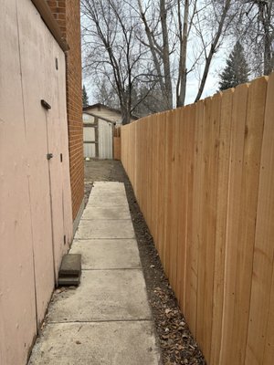 Privacy Fence - This privacy fence was falling down, causing the owners of this beautiful property to stress about their dogs getting out. We came in and tore down the old fence, building a beautiful new 6' privacy fence. Privacy Fence - This privacy fence was falling down, causing the owners of this beautiful property to stress about their dogs getting out. We came in and tore down the old fence, building a beautiful new 6' privacy fence.