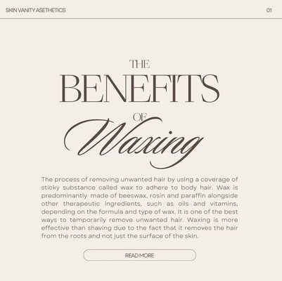 Waxing 101 - Skin Vanity Aesthetics: Waxing 101