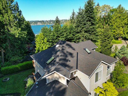 New Roof - Jack - This roof was done in Woodinville for a client who was so thrilled that he filmed a review with us! New Roof - Jack - This roof was done in Woodinville for a client who was so thrilled that he filmed a review with us!