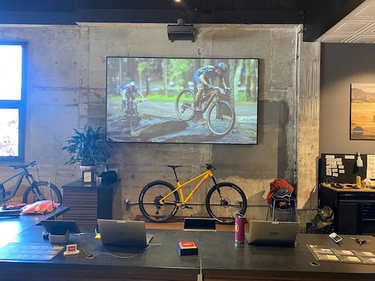 Commercial Work - Modern Wiring installs Televisions for use in businesses for messaging, entertainment and menus. Increase your per-unit sale with specials and increase demand with sales and membership sales.