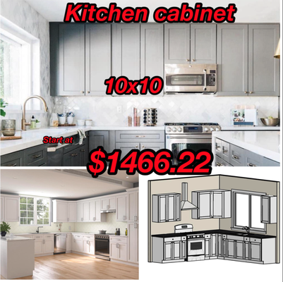 Promotion Alert-Kitchen Cabinet 10x10 - ✅ Free layout 
✅ Hurry up  Don’t miss it.