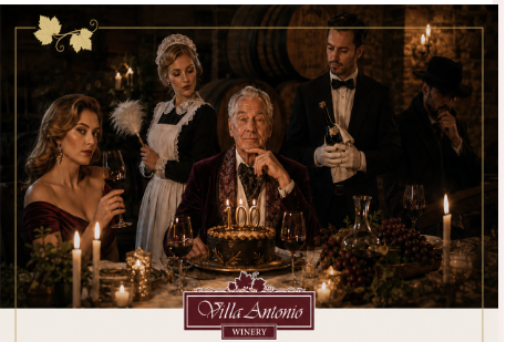Entertainment - There is always something happening at Villa Antonio Winery
Enjoy the company of friends and family while listening and dancing to good music, enjoying one of our award winning wines, beer from our Sandy Valley Brewery, and delicious food and pizzas from our kitchen. Join us in one of our featured events, solving a murder-mystery, tasting our Missouri wines and craft beer, enjoying a featured brunch, or dinners on special days.

Enjoy Our Award-Winning Wines  
All of our wines are hand-crafted in the Northern Italian tradition from different varieties of grapes grown in our property. We carefully control our wine-producing process. Our goal is to produce a high-quality, great value, and enjoyable wine. Over the years, our premium wines have consistently scored highly in regional and national wine competitions, winning numerous awards.
