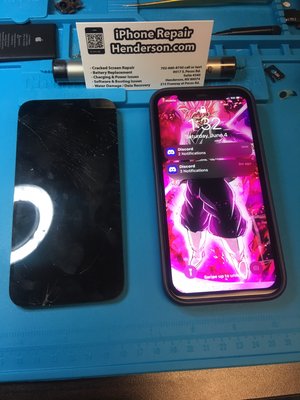iPhone 12 Screen / Digitizer Repair - Fixed - 30 Minutes - This iPhone 12 Came in with a cracked glass screen, fixed it in about 30 Minutes time.