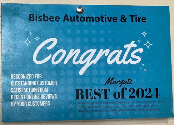 Margate's Best of 2024 Businesses for outstanding customer satisfaction! - We’re pleased to announce that we recently received this recognition from the City Of Margate for being one of Margate’s best of 2024 businesses for our outstanding customer satisfaction! Margate's Best of 2024 Businesses for outstanding customer satisfaction! - We’re pleased to announce that we recently received this recognition from the City Of Margate for being one of Margate’s best of 2024 businesses for our outstanding customer satisfaction!