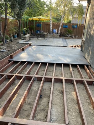 Pavers patio with deck - Pavers patio with deck Pavers patio with deck - Pavers patio with deck
