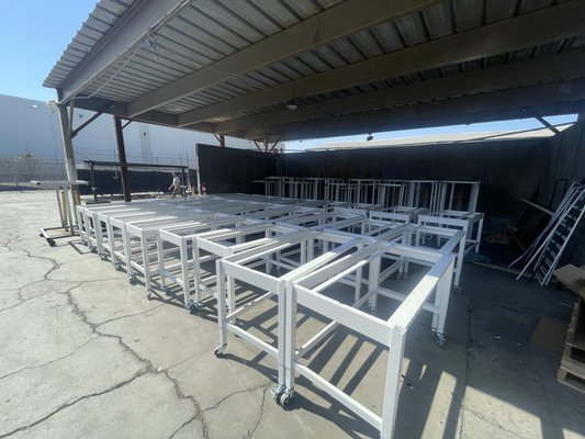 operation table - His tables were ordered a little too wide, so I got to shorten them all up so they could be used in the medical facility. operation table - His tables were ordered a little too wide, so I got to shorten them all up so they could be used in the medical facility.