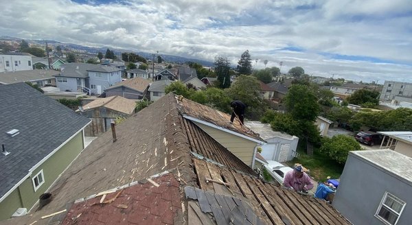 Roof and gutter projects - For the first project we tore off the old roof and upon tear off owner decided that he wanted to sheath his house to make it sturdier and stronger since it had been involved in a fire . We installed 30 year asphalt shingles and changed all old flashings,pipes. Owner was truly satisfied with our work ethic and the project results . For the next two projects the houses were brand new homes and we were able to do the roofs . Customer was really pleased with our work that not only did he hire us for the both roof projects ,he also called us back to install gutters on both houses . Roof and gutter projects - For the first project we tore off the old roof and upon tear off owner decided that he wanted to sheath his house to make it sturdier and stronger since it had been involved in a fire . We installed 30 year asphalt shingles and changed all old flashings,pipes. Owner was truly satisfied with our work ethic and the project results . For the next two projects the houses were brand new homes and we were able to do the roofs . Customer was really pleased with our work that not only did he hire us for the both roof projects ,he also called us back to install gutters on both houses .