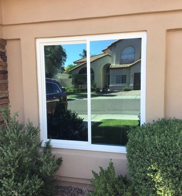 Energy-Efficient Windows - Our windows are custom-built for each home and are specifically designed for our Arizona climate. These windows are manufactured with superior insultation, dual-panes, argon gas, and Lo-E glass to help maintain a comfortable temperature in your home-regardless of the outside weather. In Arizona, Lo-E glass is essential in order to reflect the heat and harmful UV rays away from your home. That's why we offer the highest performing glass in the market for our climate, Lo-E 366 and Lo-E 340 glass. When you make the switch to our energy-efficient windows you'll notice a more comfortable home and save money on your electric bills! Contact us today to schedule a FREE In-home Estimate,