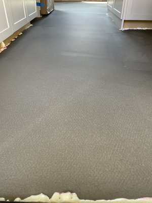 Luxury Vinyl Flooring Installation - We did this Laguna Beach house in Luxury Vinyl, it had two days of floor prep before the floor was flat enough for installation. The finished floor looks amazing.