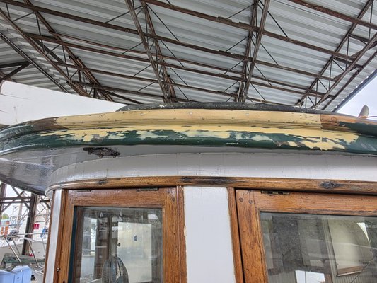 Custom Woodwork on Boat - We repaired the front of the cabin of this boat. Custom Woodwork on Boat - We repaired the front of the cabin of this boat.