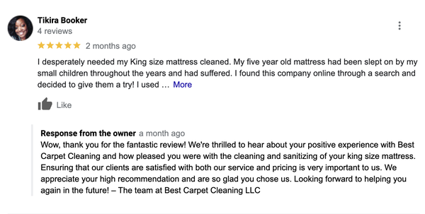 Check Out Our Customer Reviews! - Best Carpet Cleaning is a locally-owned carpet and upholstery cleaning business serving clients in and around the Metro Atlanta area including Conyers, Covington, Decatur, Stone Mountain, Stockbridge, McDonough, Lithonia, DeKalb County, Rockdale County, and Newton County. With several years of experience in the industry, we have the personnel, tools, and skills needed to get your rugs and carpets looking fantastic. We provide both commercial and residential services for the convenience of our customers. Contact us to book your appointment today! Check Out Our Customer Reviews! - Best Carpet Cleaning is a locally-owned carpet and upholstery cleaning business serving clients in and around the Metro Atlanta area including Conyers, Covington, Decatur, Stone Mountain, Stockbridge, McDonough, Lithonia, DeKalb County, Rockdale County, and Newton County. With several years of experience in the industry, we have the personnel, tools, and skills needed to get your rugs and carpets looking fantastic. We provide both commercial and residential services for the convenience of our customers. Contact us to book your appointment today!