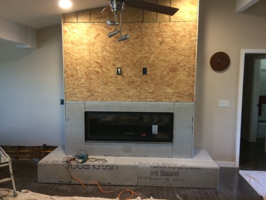 Custom Fireplace - Custom Fireplace added to Family Great Room Custom Fireplace - Custom Fireplace added to Family Great Room