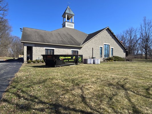 guilderland church dumpster project - Exciting collab alert! CR Dumpstars working with a local roofing company for a Guilderland church project. Top-notch clean-up meets quality roofing work, creating a seamless partnership for a strong community impact. 🌟🏗️🛠️ #CRDumpstars #RoofingCompany #GuilderlandChurch guilderland church dumpster project - Exciting collab alert! CR Dumpstars working with a local roofing company for a Guilderland church project. Top-notch clean-up meets quality roofing work, creating a seamless partnership for a strong community impact. 🌟🏗️🛠️ #CRDumpstars #RoofingCompany #GuilderlandChurch