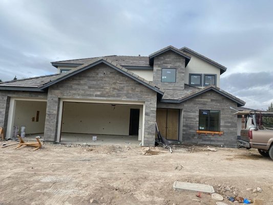 Full House masonry - we did stone all around this beautiful 2 story house. Full House masonry - we did stone all around this beautiful 2 story house.
