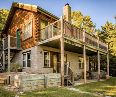 Cedar Bluff Cabin - If you’re looking for the perfect family vacation with your children or traveling adults, then choose Cedar Bluff cabin. This cabin is a two-story cabin with 2 living rooms, 3 bedrooms, and 2 full baths. This cabin is on a very steep and curvy drive. Driveway is not safe for motorcycles.
Cedar Bluff is also good for 2 Adults that want privacy and a gorgeous view of lake.
Cedar Bluff features a Large jetted Jacuzzi tub in the master bedroom, 2 king-sized beds and 2 twin beds. A minimum 2-night stay is required. Cedar Bluff Cabin - If you’re looking for the perfect family vacation with your children or traveling adults, then choose Cedar Bluff cabin. This cabin is a two-story cabin with 2 living rooms, 3 bedrooms, and 2 full baths. This cabin is on a very steep and curvy drive. Driveway is not safe for motorcycles.
Cedar Bluff is also good for 2 Adults that want privacy and a gorgeous view of lake.
Cedar Bluff features a Large jetted Jacuzzi tub in the master bedroom, 2 king-sized beds and 2 twin beds. A minimum 2-night stay is required.