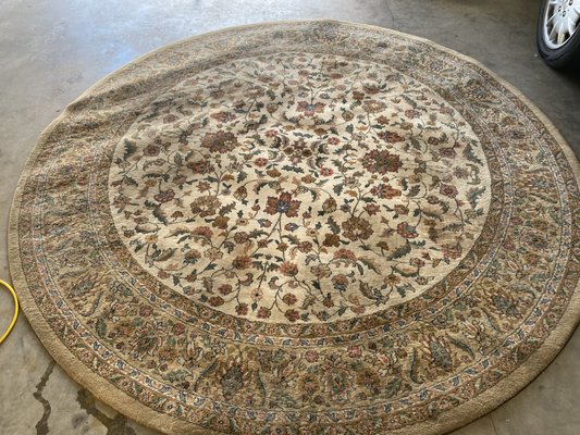 Area Rug - This dirty soiled area rug was not cleaned in over 4 years. Our advanced steam cleaning process heats the water to 200 degrees and extracts the dirt and grime from the rug Area Rug - This dirty soiled area rug was not cleaned in over 4 years. Our advanced steam cleaning process heats the water to 200 degrees and extracts the dirt and grime from the rug