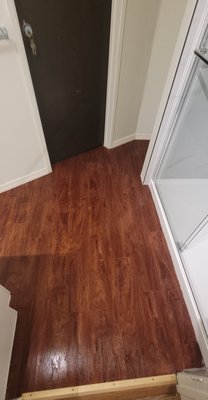 Shiny Floor - Our cleaning company completed a deep cleaning and restoration of a heavily soiled hardwood floor. The process included removing debris, deep-cleaning with a wood-safe solution, spot-treating stains, and finishing with buffing and polishing. The result was a dramatic transformation—restoring the floor’s natural beauty and shine while adding a layer of protection against future wear. Shiny Floor - Our cleaning company completed a deep cleaning and restoration of a heavily soiled hardwood floor. The process included removing debris, deep-cleaning with a wood-safe solution, spot-treating stains, and finishing with buffing and polishing. The result was a dramatic transformation—restoring the floor’s natural beauty and shine while adding a layer of protection against future wear.