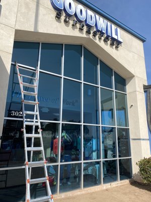 Commercial and Residential Window Cleaning Service - All Clear has been entrusted with making sure that the windows for each Goodwill location in Bakersfield, Taft, and Delano look pristine on a regular basis. Visit our website or reach out to us through yelp and see for yourself why you should give a local company a shot to earn your business. Schedule a no cost consultation today at AllClearBakersfield.com Commercial and Residential Window Cleaning Service - All Clear has been entrusted with making sure that the windows for each Goodwill location in Bakersfield, Taft, and Delano look pristine on a regular basis. Visit our website or reach out to us through yelp and see for yourself why you should give a local company a shot to earn your business. Schedule a no cost consultation today at AllClearBakersfield.com