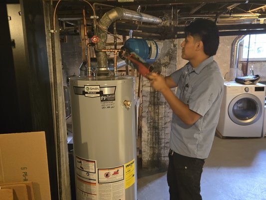 Water Heater Services - Comprehensive Water Heater Services
Expert Water Heater Installation and Replacement
When it comes to ensuring a steady supply of hot water in your home, nothing is more crucial than a properly installed water heater. Whether you’re moving into a new home or looking to replace an outdated unit, our professional water heater services cover all aspects of water heater installation and replacement. We specialize in both electric water heaters and gas water heaters, catering to the diverse needs of residential water heaters. Our team is skilled in recommending the right type of water heater based on your specific requirements, ensuring energy efficiency and reliability. From selecting your new water heater to installing it with precision, Fluid Plumbing & Heating LLC is your trusted partner for all water heater solutions.
Reliable Water Heater Repair Services
A malfunctioning water heater can significantly disrupt your daily routine. Recognizing the inconvenience of a water heater not working or a water heater leaking, our expert technicians are equipped to diagnose and fix water heater problems efficiently. Our water heater repair services encompass a broad range of issues, from simple fixes to more complex water heater troubleshooting. We’re committed to restoring your hot water supply quickly, offering same-day repairs whenever possible to minimize the discomfort and inconvenience.
Maintenance for Long-Lasting Water Heater Performance
Regular water heater maintenance is key to extending the lifespan of your unit and ensuring it remains energy efficient. At Fluid Plumbing & Heating LLC, we provide comprehensive maintenance services designed to keep your water heater in top condition. Our maintenance routines include inspecting for signs of wear and tear, testing safety valves, checking for leaks, and flushing the tank to remove sediment buildup. By investing in regular water heater maintenance, you can prevent unexpected breakdowns, save money on energy costs, and enjoy peace of mind knowing your water heater is operating safely and efficiently.
The Importance of Choosing the Right Water Heater
Selecting the right water heater is crucial for meeting your household’s hot water needs while maximizing energy efficiency. Our water heater experts can guide you through the myriad of options available, including high efficiency water heaters, traditional water heaters, and tank water heaters. We assess factors like your home’s size, water usage patterns, and energy preferences to recommend the ideal water heater upgrade. With our help, you can make an informed decision, whether it’s choosing between a high-capacity traditional model or an eco-friendly high-efficiency unit.
Why Choose Fluid Plumbing & Heating LLC for Your Water Heater Needs
Fluid Plumbing & Heating LLC stands out as your premier choice for all water heater services, thanks to our commitment to quality, affordability, and customer satisfaction. Our team of water heater experts is passionate about delivering the best possible service, from new water heater installation to water heater troubleshooting and repair. We understand the importance of having a reliable hot water system, and we strive to provide prompt, professional, and affordable water heater service to our customers. Trust us to handle your water heater needs, and experience the reassurance of working with true professionals in the field. Water Heater Services - Comprehensive Water Heater Services
Expert Water Heater Installation and Replacement
When it comes to ensuring a steady supply of hot water in your home, nothing is more crucial than a properly installed water heater. Whether you’re moving into a new home or looking to replace an outdated unit, our professional water heater services cover all aspects of water heater installation and replacement. We specialize in both electric water heaters and gas water heaters, catering to the diverse needs of residential water heaters. Our team is skilled in recommending the right type of water heater based on your specific requirements, ensuring energy efficiency and reliability. From selecting your new water heater to installing it with precision, Fluid Plumbing & Heating LLC is your trusted partner for all water heater solutions.
Reliable Water Heater Repair Services
A malfunctioning water heater can significantly disrupt your daily routine. Recognizing the inconvenience of a water heater not working or a water heater leaking, our expert technicians are equipped to diagnose and fix water heater problems efficiently. Our water heater repair services encompass a broad range of issues, from simple fixes to more complex water heater troubleshooting. We’re committed to restoring your hot water supply quickly, offering same-day repairs whenever possible to minimize the discomfort and inconvenience.
Maintenance for Long-Lasting Water Heater Performance
Regular water heater maintenance is key to extending the lifespan of your unit and ensuring it remains energy efficient. At Fluid Plumbing & Heating LLC, we provide comprehensive maintenance services designed to keep your water heater in top condition. Our maintenance routines include inspecting for signs of wear and tear, testing safety valves, checking for leaks, and flushing the tank to remove sediment buildup. By investing in regular water heater maintenance, you can prevent unexpected breakdowns, save money on energy costs, and enjoy peace of mind knowing your water heater is operating safely and efficiently.
The Importance of Choosing the Right Water Heater
Selecting the right water heater is crucial for meeting your household’s hot water needs while maximizing energy efficiency. Our water heater experts can guide you through the myriad of options available, including high efficiency water heaters, traditional water heaters, and tank water heaters. We assess factors like your home’s size, water usage patterns, and energy preferences to recommend the ideal water heater upgrade. With our help, you can make an informed decision, whether it’s choosing between a high-capacity traditional model or an eco-friendly high-efficiency unit.
Why Choose Fluid Plumbing & Heating LLC for Your Water Heater Needs
Fluid Plumbing & Heating LLC stands out as your premier choice for all water heater services, thanks to our commitment to quality, affordability, and customer satisfaction. Our team of water heater experts is passionate about delivering the best possible service, from new water heater installation to water heater troubleshooting and repair. We understand the importance of having a reliable hot water system, and we strive to provide prompt, professional, and affordable water heater service to our customers. Trust us to handle your water heater needs, and experience the reassurance of working with true professionals in the field.