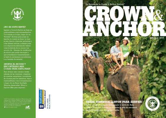 Royal Caribbean Crown & Anchor Magazine in Spanish - Royal Caribbean turns to intránsol to translate and produce its Crown & Anchor magazine and other marketing materials in Spanish.
