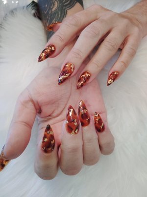 Nail set done by Vintage Nail Bar - We provide Fullset with Acrylic, Builder Gel, Gel X, Dip Powder Nail set done by Vintage Nail Bar - We provide Fullset with Acrylic, Builder Gel, Gel X, Dip Powder