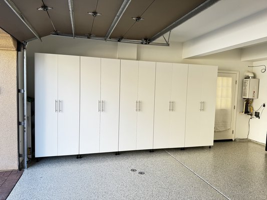Custom Garage Cabinets – Irvine, CA - Installed custom garage cabinets to create more organized storage space. Used durable materials and modern handles for a clean, professional look. The client loved the extra room and smooth finish. Custom Garage Cabinets – Irvine, CA - Installed custom garage cabinets to create more organized storage space. Used durable materials and modern handles for a clean, professional look. The client loved the extra room and smooth finish.