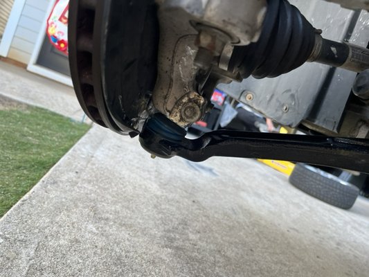 Lower Control Arm - We got this car with a complaint of a loud metal noise when going over the smallest bump. Once taking it for a test drive didn’t have to go very far to hear exactly what I was told. Upon inspection 🧐 I did find that both lower control arms were busted. Lower Control Arm - We got this car with a complaint of a loud metal noise when going over the smallest bump. Once taking it for a test drive didn’t have to go very far to hear exactly what I was told. Upon inspection 🧐 I did find that both lower control arms were busted.