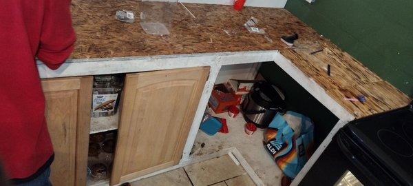 kitchen cabinets repair and replacement - This customer wanted to repair some existing cabinet and
replace a countertop, sink and some cabinets. kitchen cabinets repair and replacement - This customer wanted to repair some existing cabinet and
replace a countertop, sink and some cabinets.