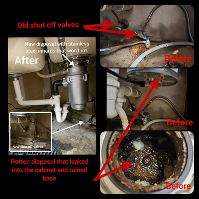 Disposal replacement - Disposals need to have stainless steel inside components to prevent smells and the rotting of the components. We take our proprietary arrangements with local suppliers and give you the savings on a better product. 
972-722-7757 
Master #41220