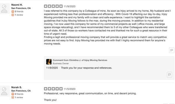 Here's what past customers say about us Here's what past customers say about us