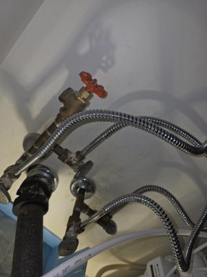 Hot/Cold Water Lines - Paired network of pipes in a plumbing system that transport water from the main supply and water heater to fixtures Hot/Cold Water Lines - Paired network of pipes in a plumbing system that transport water from the main supply and water heater to fixtures