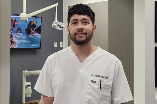 Meet Dr. Navid Maghareh, DMD - Dr. Navid Maghareh, DMD, MS - known to his patients as Dr. Navid - is the owner and sole dentist at Arrow Dental in Pearland, TX. He is dedicated to providing high-quality, personalized dental care in a comfortable and welcoming environment.
Dr. Navid earned his Doctor of Dental Medicine degree from the Maurice H. Kornberg School of Dentistry at Temple University. He also earned a Master’s in Biological Sciences from the University of Houston-Clear Lake and a Bachelor of Science and Arts in Biology with a Business Foundations Certificate from The University of Texas at Austin.
He provides a full range of general and family dentistry, with a special interest in surgical procedures such as extractions and implant-related care. To further his expertise, he completed advanced implant training through the American Academy of Implant Dentistry Maxicourse, a year-long program in Dallas, and additional training in clear aligner therapy. Meet Dr. Navid Maghareh, DMD - Dr. Navid Maghareh, DMD, MS - known to his patients as Dr. Navid - is the owner and sole dentist at Arrow Dental in Pearland, TX. He is dedicated to providing high-quality, personalized dental care in a comfortable and welcoming environment.
Dr. Navid earned his Doctor of Dental Medicine degree from the Maurice H. Kornberg School of Dentistry at Temple University. He also earned a Master’s in Biological Sciences from the University of Houston-Clear Lake and a Bachelor of Science and Arts in Biology with a Business Foundations Certificate from The University of Texas at Austin.
He provides a full range of general and family dentistry, with a special interest in surgical procedures such as extractions and implant-related care. To further his expertise, he completed advanced implant training through the American Academy of Implant Dentistry Maxicourse, a year-long program in Dallas, and additional training in clear aligner therapy.