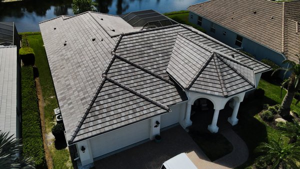 Tile to Tile Roof Replacement in Nokomis - This roof was in rough shape and ready for a full replacement. Our team removed the old roofing system and installed a new Eagle Bel Air tile roof in Hillsborough Blend, giving the home a fresh, durable upgrade with a clean finished look.
The new tile system adds long-lasting protection, strong curb appeal, and a timeless Florida style built to handle the local climate. Tile to Tile Roof Replacement in Nokomis - This roof was in rough shape and ready for a full replacement. Our team removed the old roofing system and installed a new Eagle Bel Air tile roof in Hillsborough Blend, giving the home a fresh, durable upgrade with a clean finished look.
The new tile system adds long-lasting protection, strong curb appeal, and a timeless Florida style built to handle the local climate.