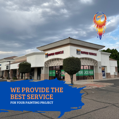 Commercial Exterior - This commercial plaza's exterior in the East Valley was in need of a fresh new paint job! Commercial Exterior - This commercial plaza's exterior in the East Valley was in need of a fresh new paint job!