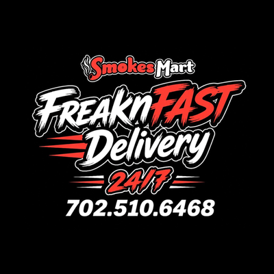 Smokes Mart open & delivery 24/7 - Open all day and all night, we never close!