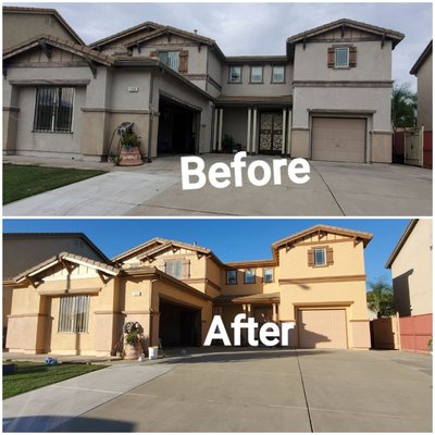 2 Story Painting Project - Our team painted the house completely! The client was super satisfied in regards to the colors he chose. 2 Story Painting Project - Our team painted the house completely! The client was super satisfied in regards to the colors he chose.