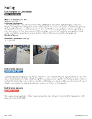 Sample Report - This is a sample home inspection report from a real inspection in January 2024