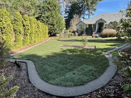 Vashon Project - Sod and stone path project
