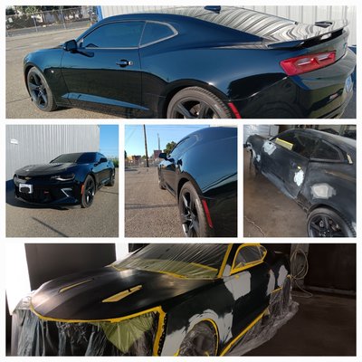 Side Swiped Repair - nice , clean and straight body repairs , we use top of the line PPG refinishing paint system .