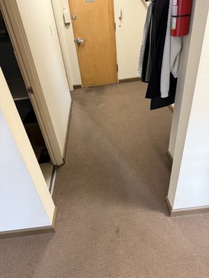 Commercial Office Carpet Cleaning - Full service cleaning of an office in Tacoma, which includes 6 offices upstairs plus the lobby entryway and big front office where 4 desks sit. Two sets of carpeted stairs and a full basement.
Work included content manipulation, removing all the mats under the chairs to properly clean under desks, a pre-treatment spray of all carpeted areas, followed by steam cleaning.
Happy to service any commercial cleaning needs! Commercial Office Carpet Cleaning - Full service cleaning of an office in Tacoma, which includes 6 offices upstairs plus the lobby entryway and big front office where 4 desks sit. Two sets of carpeted stairs and a full basement.
Work included content manipulation, removing all the mats under the chairs to properly clean under desks, a pre-treatment spray of all carpeted areas, followed by steam cleaning.
Happy to service any commercial cleaning needs!