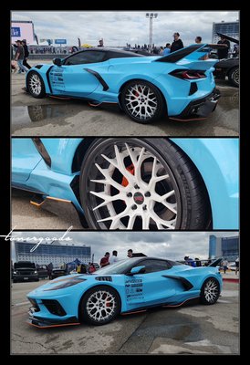 Custom wheels. - Custom AG Luxury wheels for a customer’s C8 Corvette.