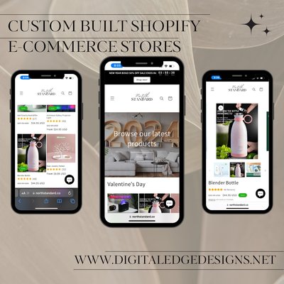 eCommerce - Transforming pixels into profits, as a Shopify Partner, my ecommerce web design services are tailored to elevate your online business. From sleek interfaces to seamless user experiences, I craft visually stunning and intuitive platforms that captivate audiences and drive conversions. Step into the digital realm with confidence, knowing that your online presence is in expert hands.